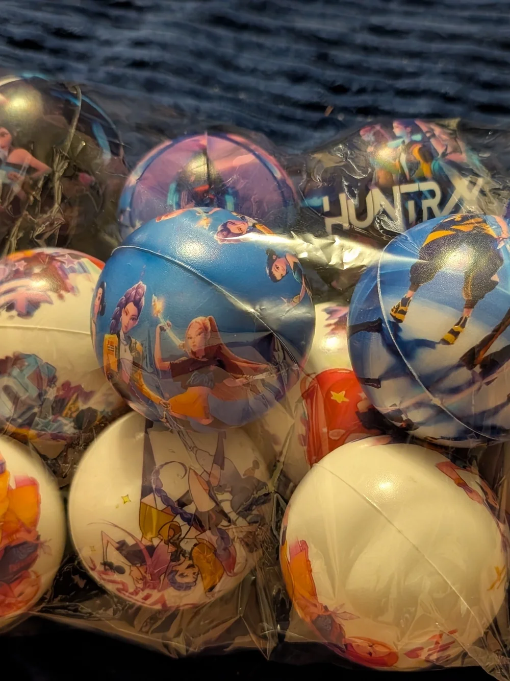 New 12 Piece K-pop Demon Hunters Bouncy Stress Balls